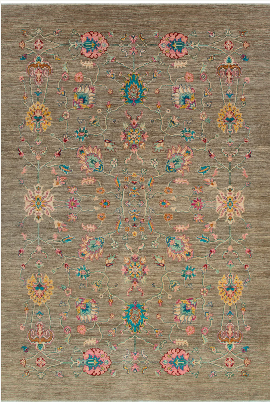 AFGHAN HANDKNOTTED WOOL ZIGOINA (199 x 278 cm)