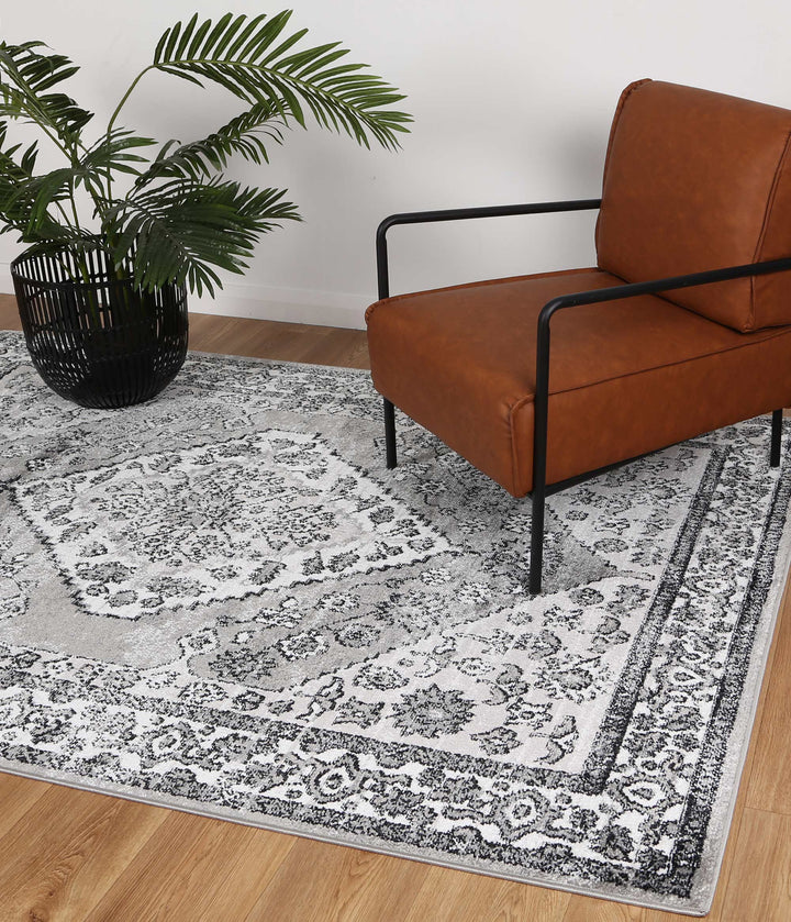 BELMORE ESTATE TRADITIONAL GREY RUG