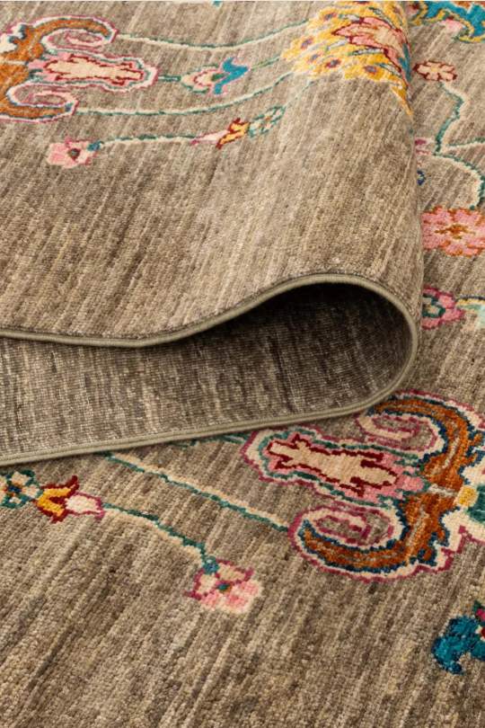 AFGHAN HANDKNOTTED WOOL ZIGOINA (199 x 278 cm)
