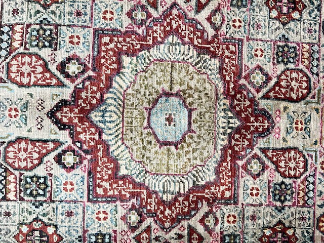 AFGHAN HANDMADE WOOL GABBEH RUG (62 x 93 cm)