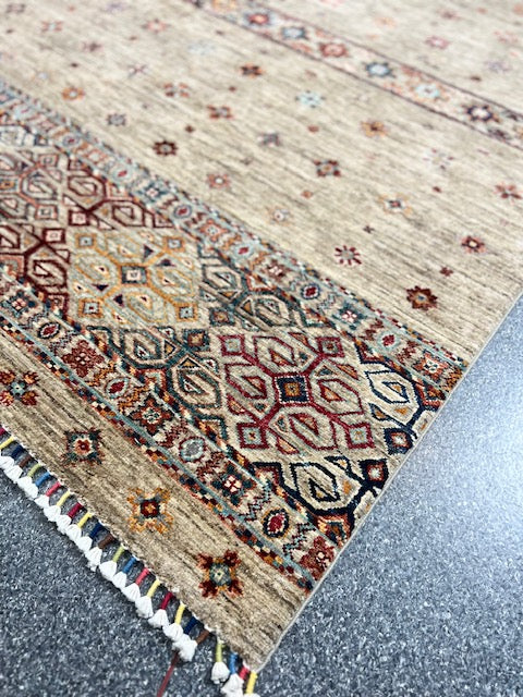 AFGHAN CHOBI HANDWOVEN WOOL RUG (150 x 203 cm)