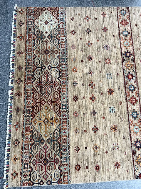 AFGHAN CHOBI HANDWOVEN WOOL RUG (150 x 203 cm)